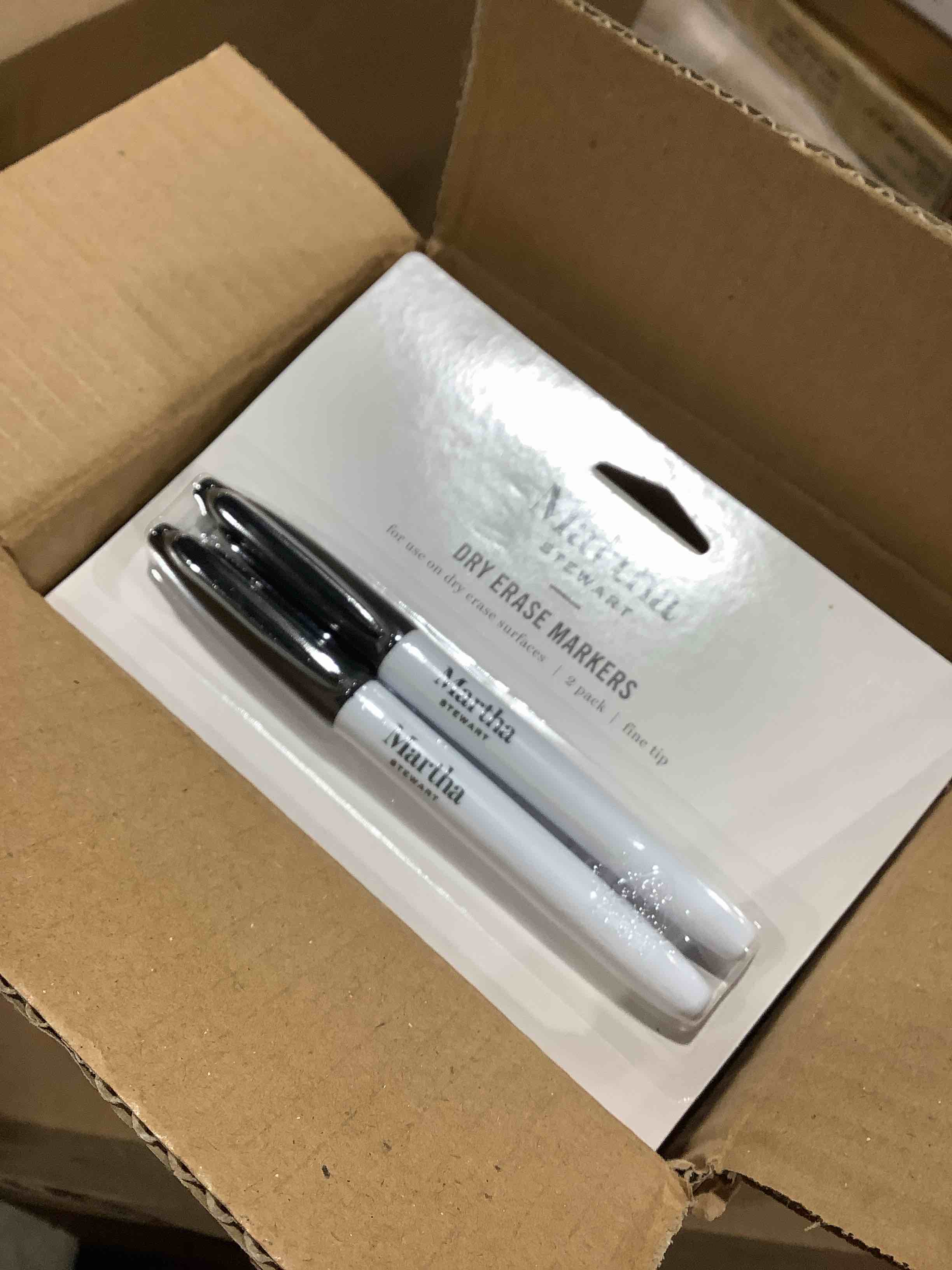 Martha Stewart dry eraser markers for use on dry eraser surface, fine tip to pack, 12 count