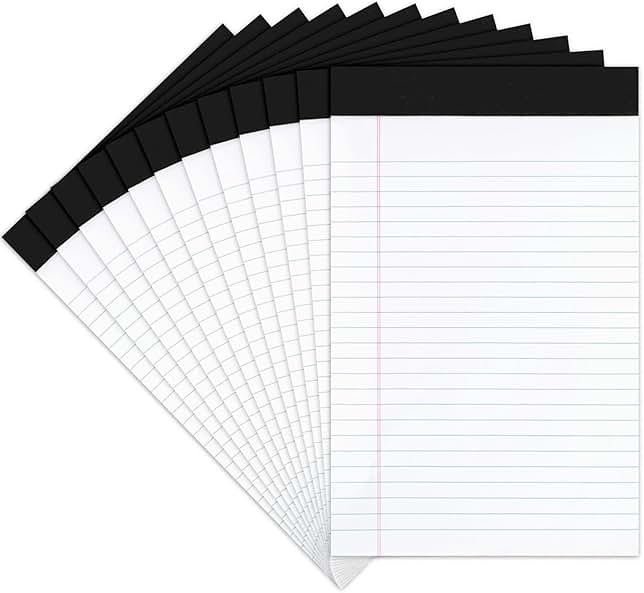 SKILCRAFT  NSN4471353  Wide - Ruled Writing Pads - Letter  12 Per Dozen