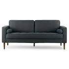 Casa Belle Tarta 73" Sofa in a dark gray linen finish, incomplete 
