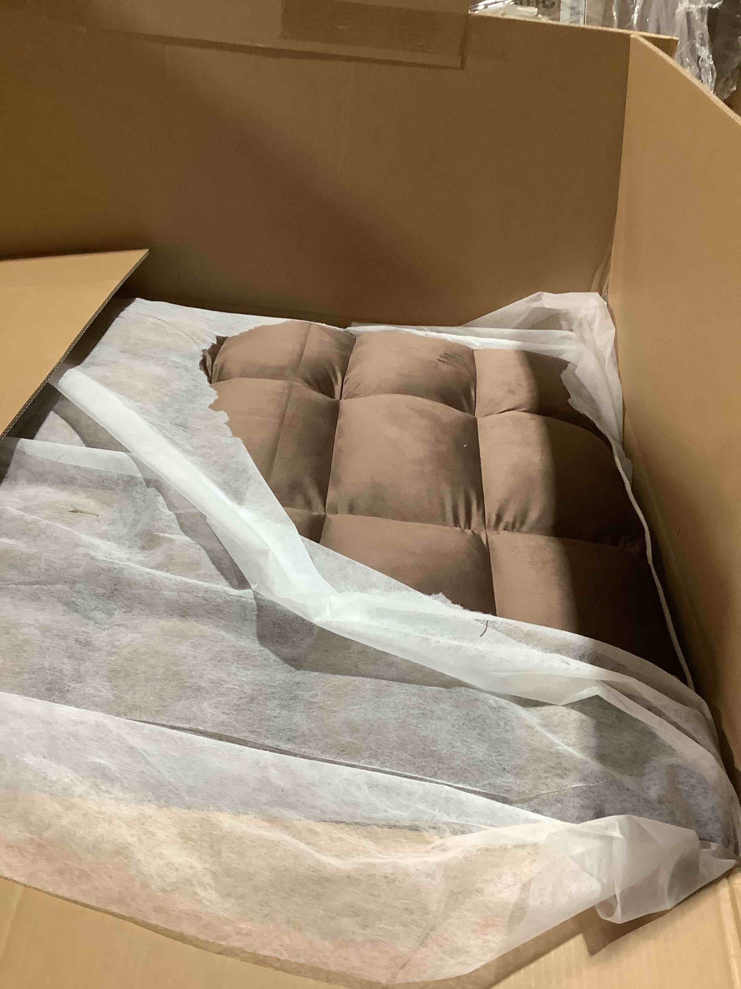 Condition photo showing Good Condition for  Foldable sofa, bed San-hr 2151SBPS – BN, brown 48.43" x 37.80" x 14.37" 