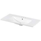 36 inch rectangular undermount bathroom sink with single hole faucet