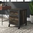 rushton 20.87 inch wide two drawer mobile file cabinet