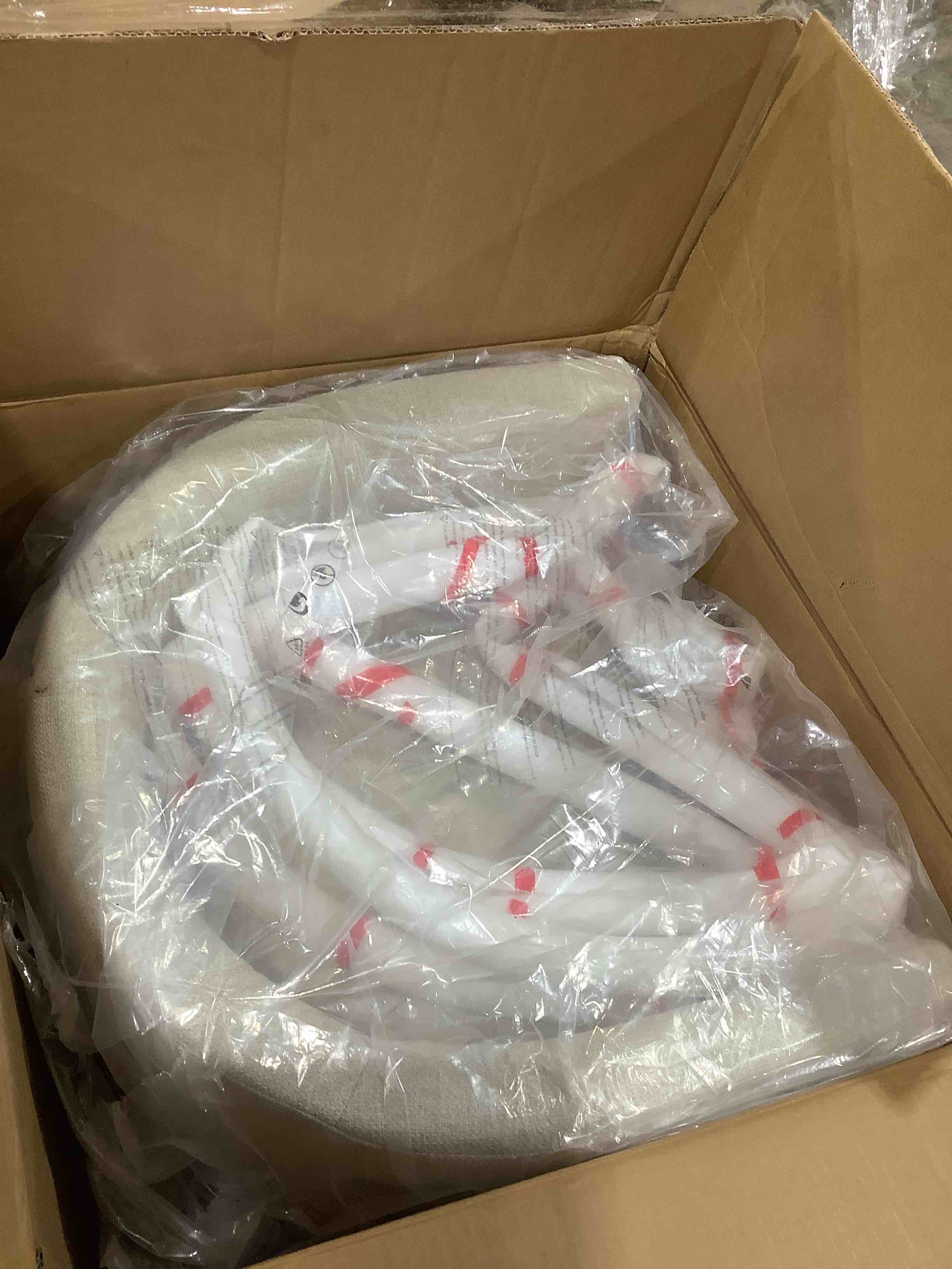 Condition photo showing New/Like New for Upholstered counter stool with metal frame