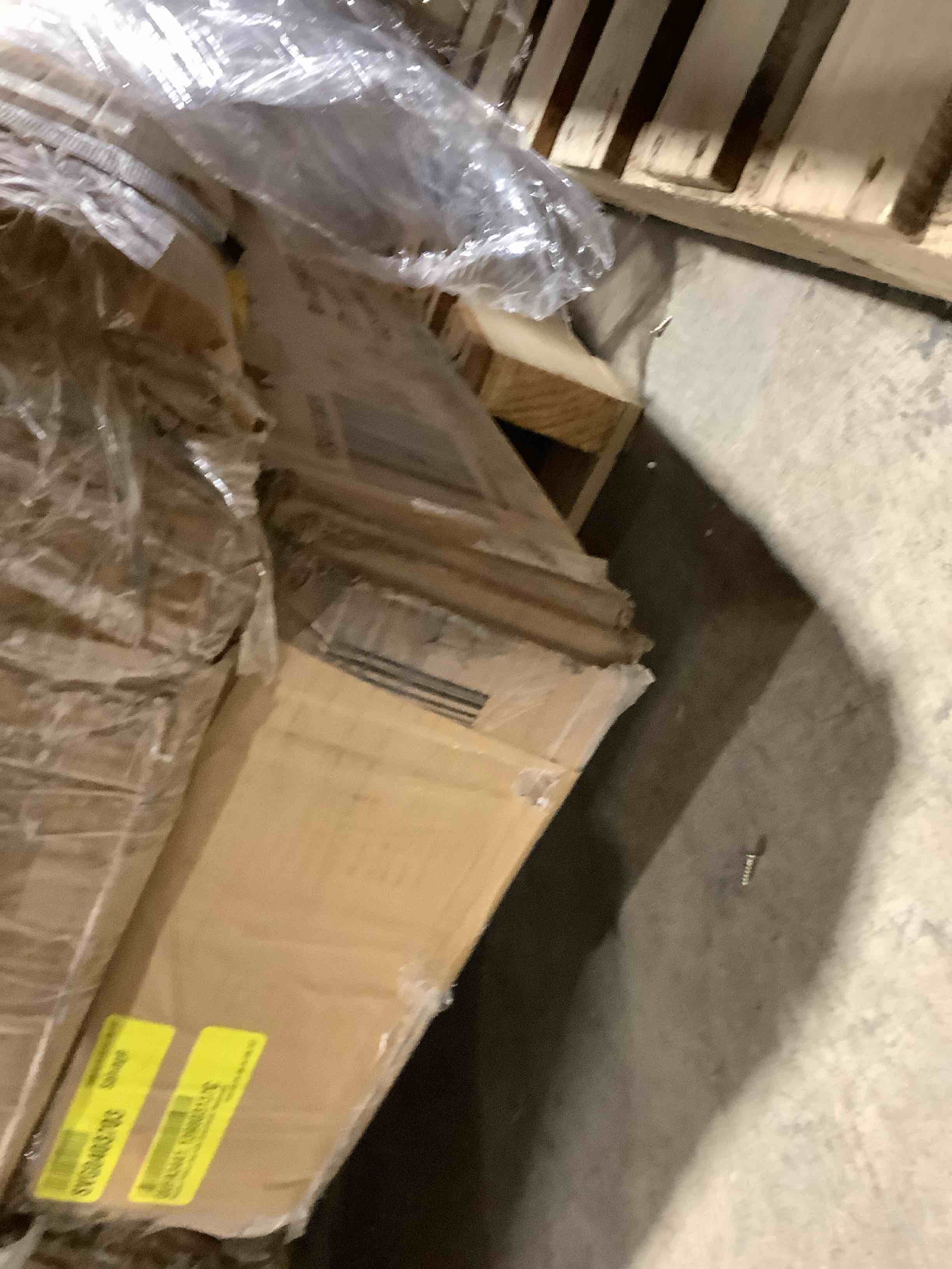 Condition photo showing Good Condition for Wooden platform bed with upholstered headboard