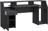 TVIUM Matt Gray desk with two drawers, incomplete 