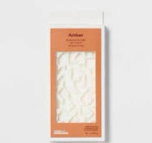 4oz wax bar with embossed pattern amber - room essentials, 6 count