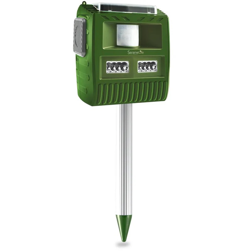 Serene Life Solar Power Animal Repeller  Outdoor Electronic Motion Detector Alert Sensor  Pest Control