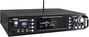 Pyle 3000 Watt Pro Home Audio Multi Channel Bluetooth Hybrid Amplifier Receiver