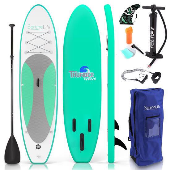 SereneLife Inflatable Stand Up Paddle Board