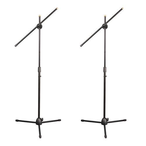 Set Of 2 New PMKSKT35 Microphone Stands / Adjustable & Extendible & Mic Holder