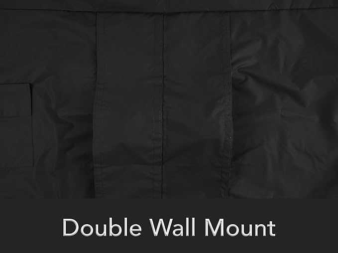 Covermates Outdoor Full TV Cover - Various Sizes, Light Weight Material, Weatherproof, Dustproof, Remote Pocket, Outdoor TV Covers, 55-59 Inch Screen Size, Black