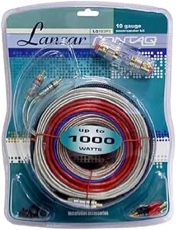 Lanzar LQ102PS Contaq 10 Gauge Power and Speaker Amp Kit