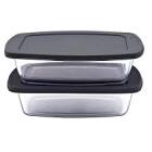 2-Piece Glass Loaf Pan Set