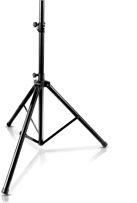 Pyle Universal Speaker Tripod Stand Mount - 6' Sound Equipment Holder Height Adjustable Up to 70 Inches For Speakers w/ 35mm Compatible Insert Perfect for Home, On Stage or In Studio Use