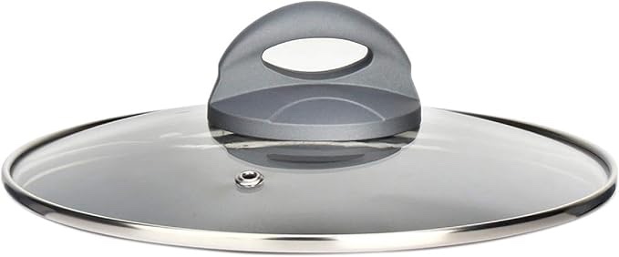 NutriChef saucepan lid, transparent glass lids (works with model NCW12RED