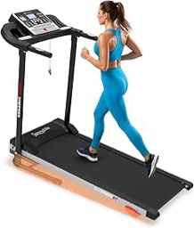 SereneLife Electric Folding Treadmill Exercise Machine - Smart Compact Digital Fitness Treadmill Workout Trainer w/Bluetooth App Sync, Manual Incline Adjustment, for Walking, Running, Gym Visit the SereneLife Store