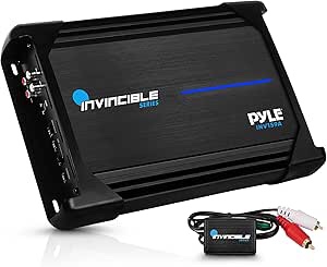Pyle Amplifier Car Audio, Class AB MOSFET PWM Monoblock Amp Invincible Series, 1 Channel 3000 Watts Max, High-Current Dual Discrete Drive Stages Bass Amp, Advanced Protection Circuitry Car Amplifier