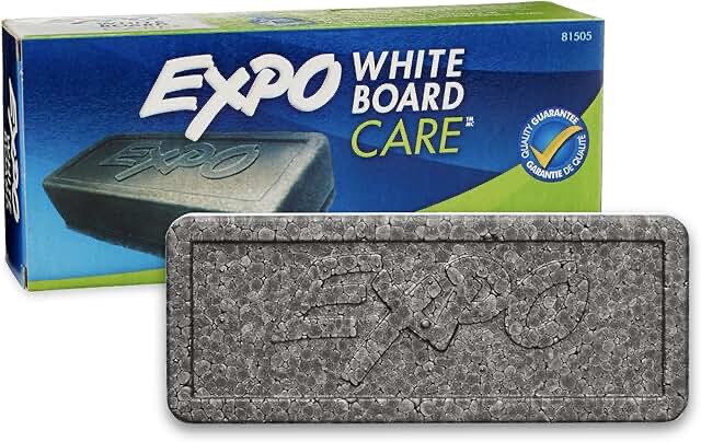 Expo Whiteboard Eraser for Dry Erase Surfaces  1 Count