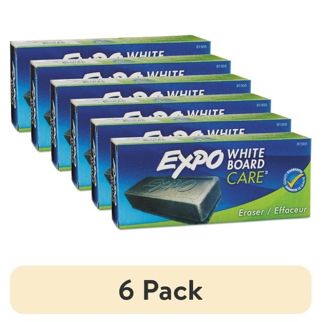 (6 pack) Expo Whiteboard Eraser, 1 Count