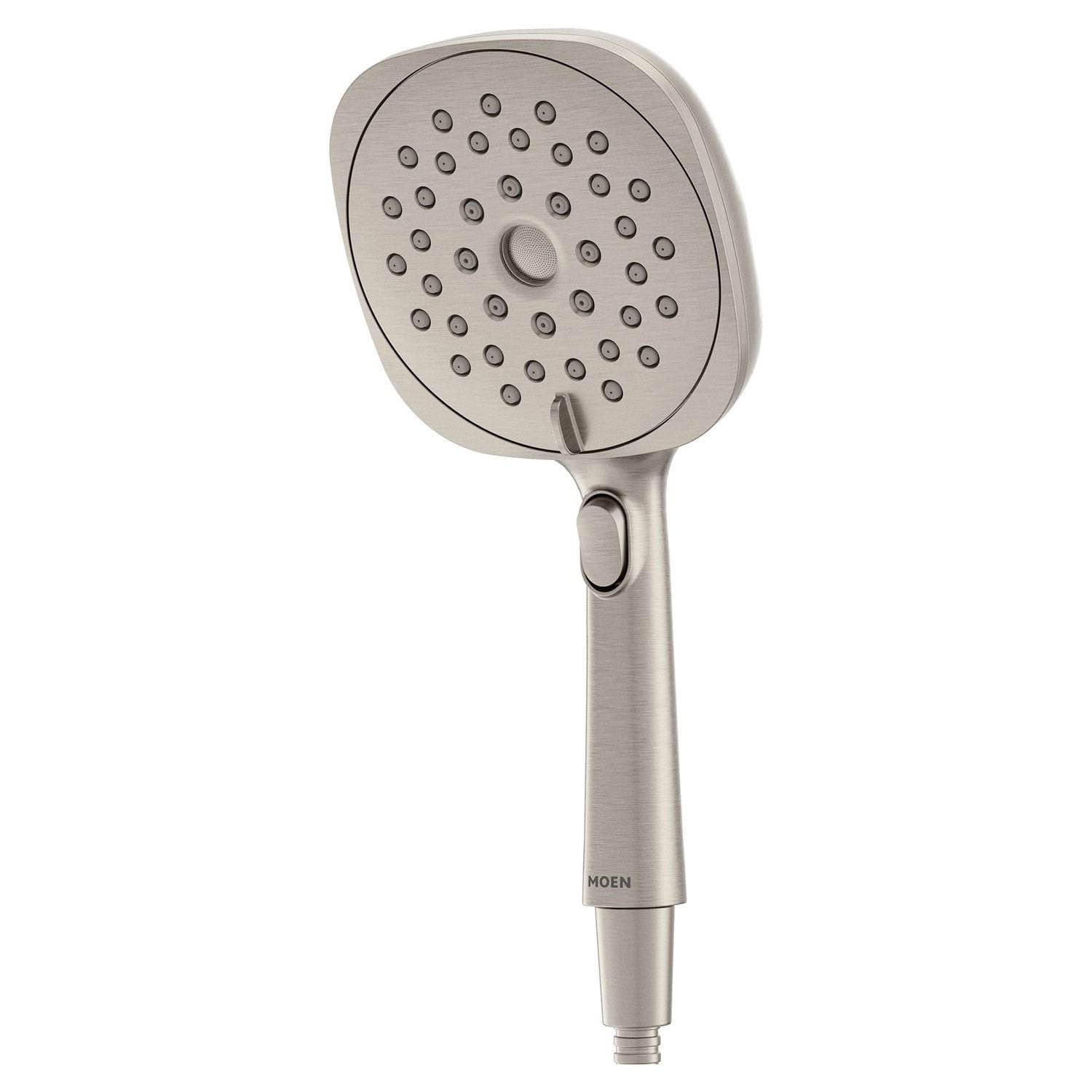 Verso Square Magnetix 8-Spray Patterns Wall Mount Handheld Shower Head with 1.75 GPM 5 in. in Spot Resist Brushed Nickel