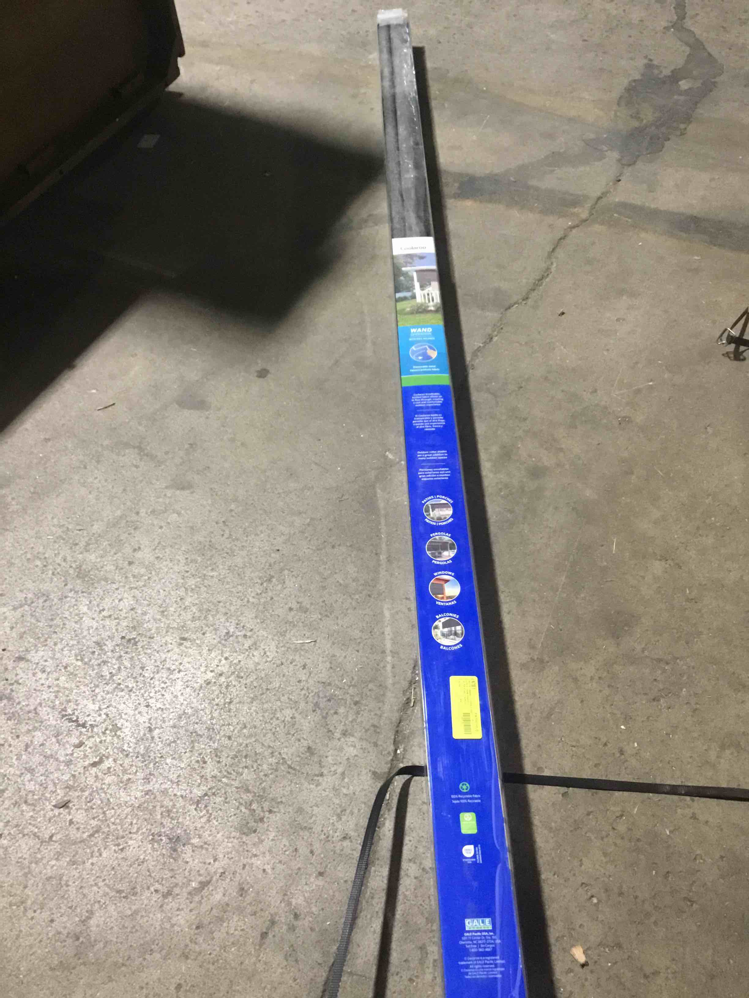 Condition photo showing New/Like New for Coolaroo Full Valance Wand-Operated 8' x 8' Pewter Roller Shade