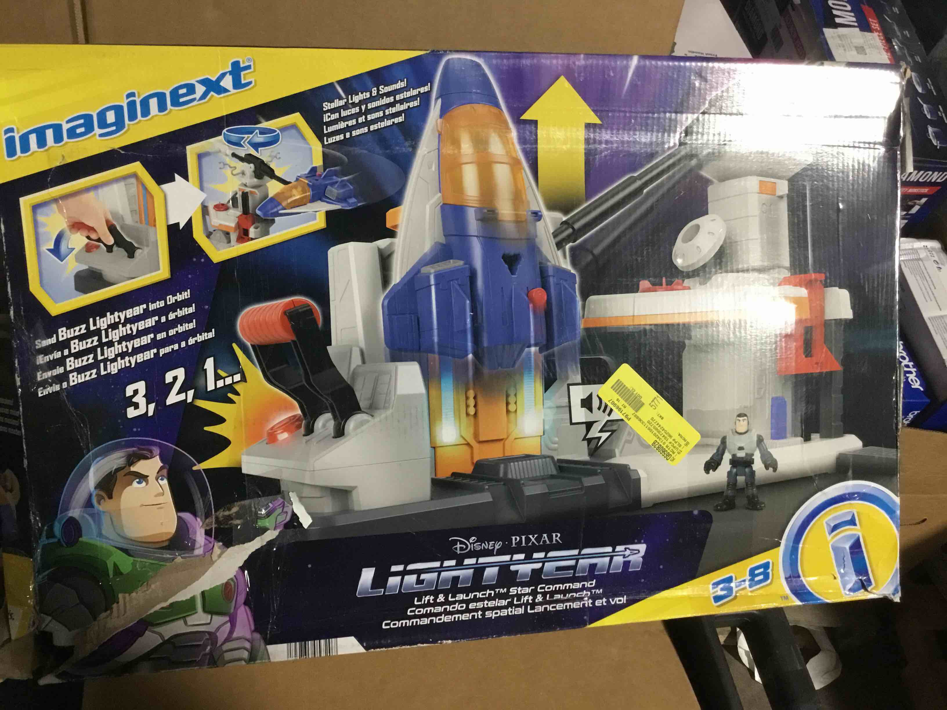 Condition photo showing Good Condition for Disney & Pixar Lightyear Imaginext Lift & Launch Star Command Playset with Buzz Lightyear Figure