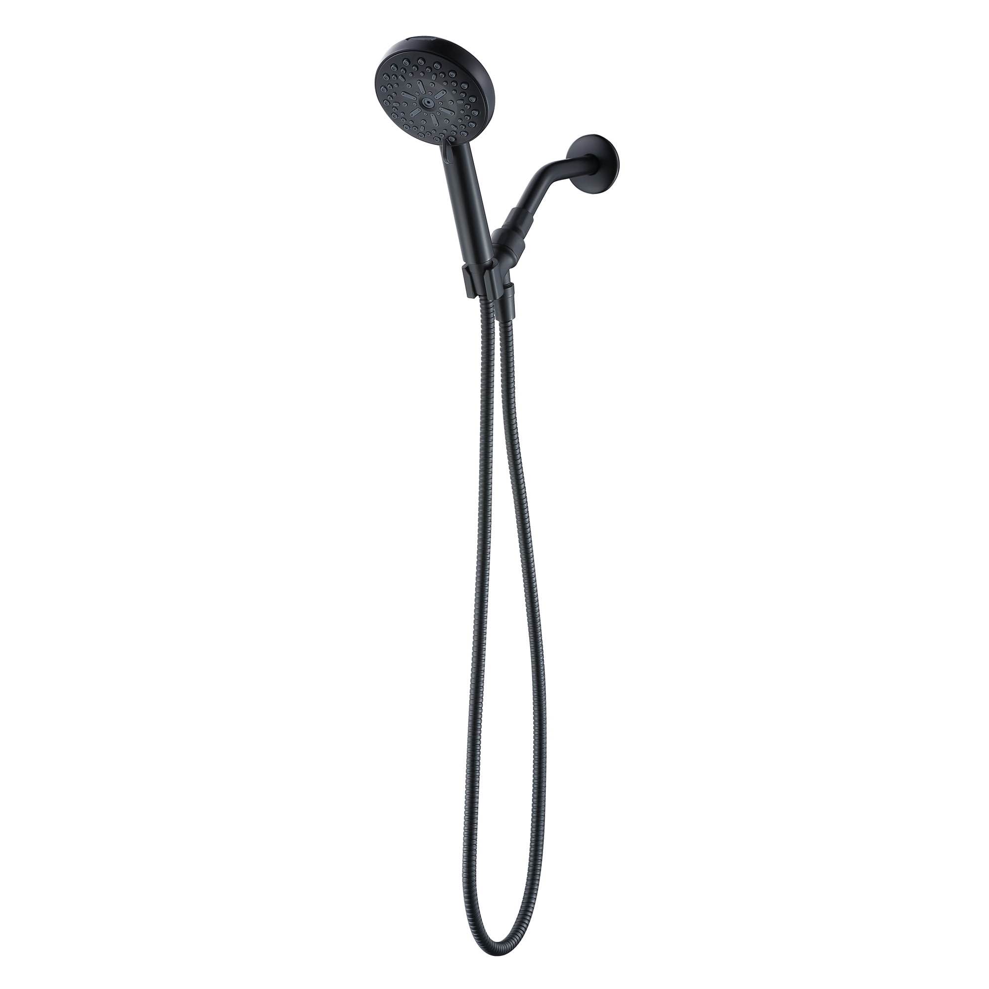 better homes & gardens 8-function handshower with power spray & clean jet in matte black