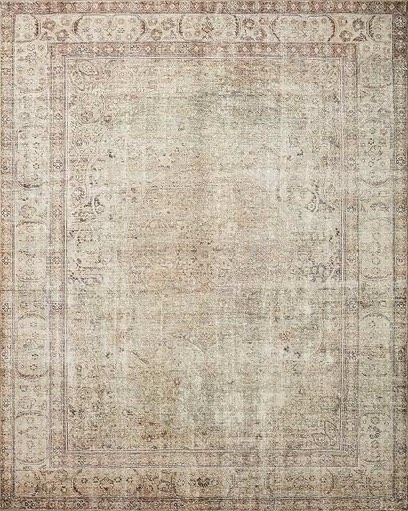 Loloi II Margot Collection MAT-04 Antique / Sage 5'-0" x 7'-6", .38" Thick, Area Rug, feat.CloudPile, Soft, Durable, Printed, Medallion, Low Pile, Non-Shedding, Easy Clean, Living Room Rug