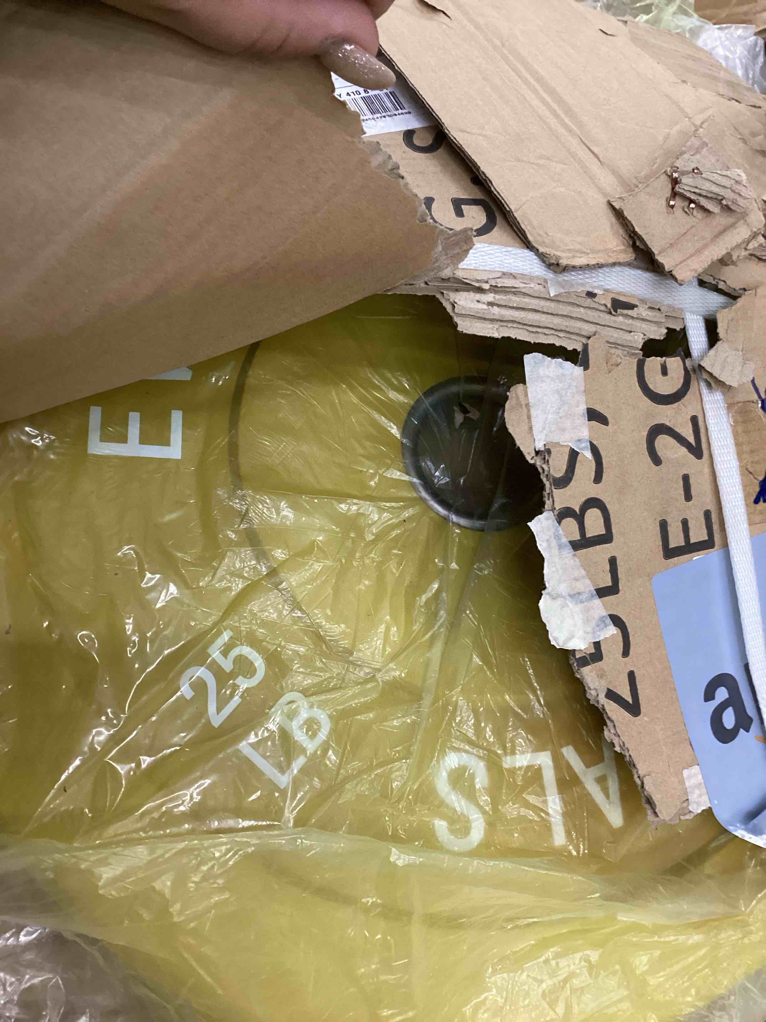 BalanceFrom Olympic Bumper Plate Weight Plate with Steel Hub, Black, 25 lbs, Single