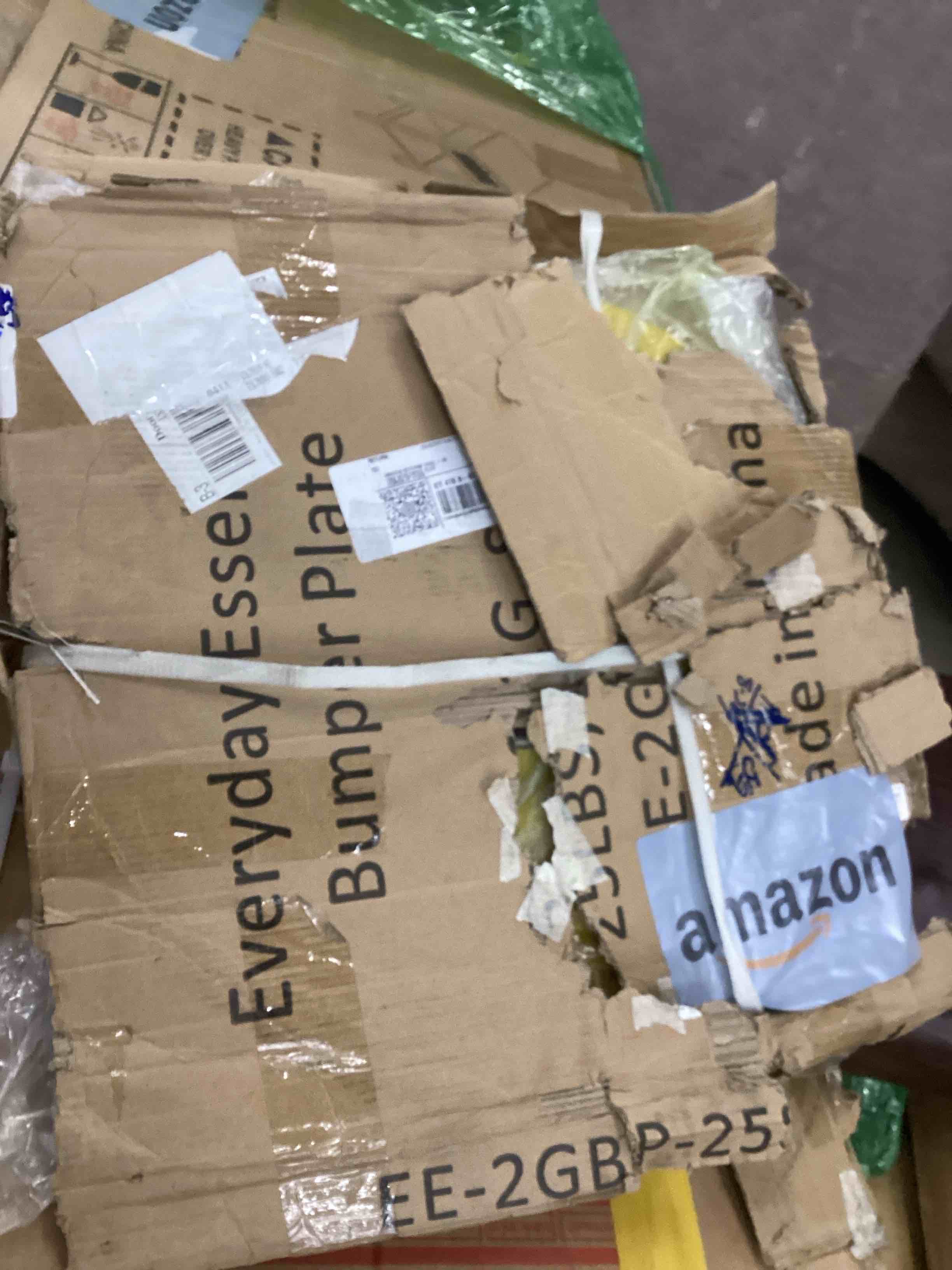 Condition photo showing New/Like New for BalanceFrom Olympic Bumper Plate Weight Plate with Steel Hub, Black, 25 lbs, Single