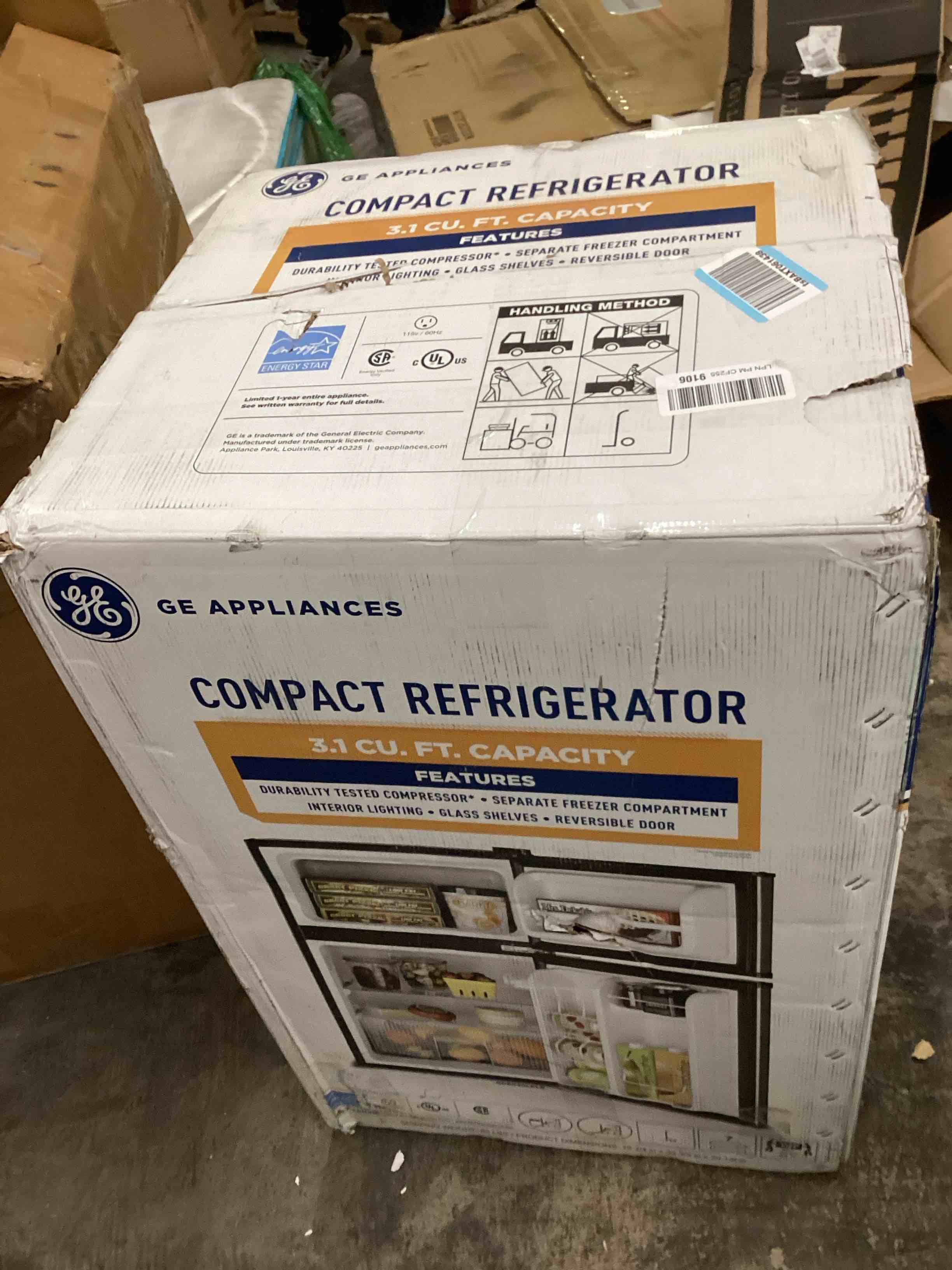 Condition photo showing Good Condition for GE® ENERGY STAR® Double-Door Compact Refrigerator