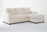 Cream Beige  Sofa Bed with Reversible Chaise //Incomplete box 1 of 2 