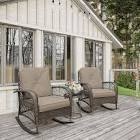 seat/back outdoor chair cushion patio cushion tie tufted brown 1 pack
