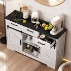 redlife 53-inch farmhouse sideboard buffet cabinet