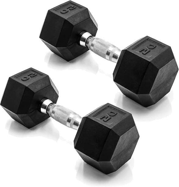 CAP Barbell Coated Dumbbell Weigh, 50 pounds, (20 pounds 1 pair, 5 pounds 1 pair) 