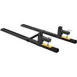 VEVOR Pallet Forks, 2000 lbs Tractor Bucket Forks, 60" Total Length Clamp on Pallet Forks with Adjustable Stabilizer bar, Heavy Duty Pallet Forks for Tractor Attachments, Skid Steer, Loader Bucket