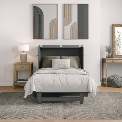 Pfeffer Solid Wood Murphy Bed Chest Twin 