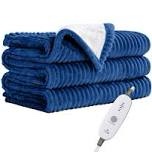 HBT Electric Fleece Heated 72”x84” Blue 