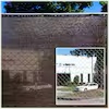 8 ft. x 10 ft. brown privacy fence screen mesh fabric cover windscreen with reinforced grommets for gar den fence