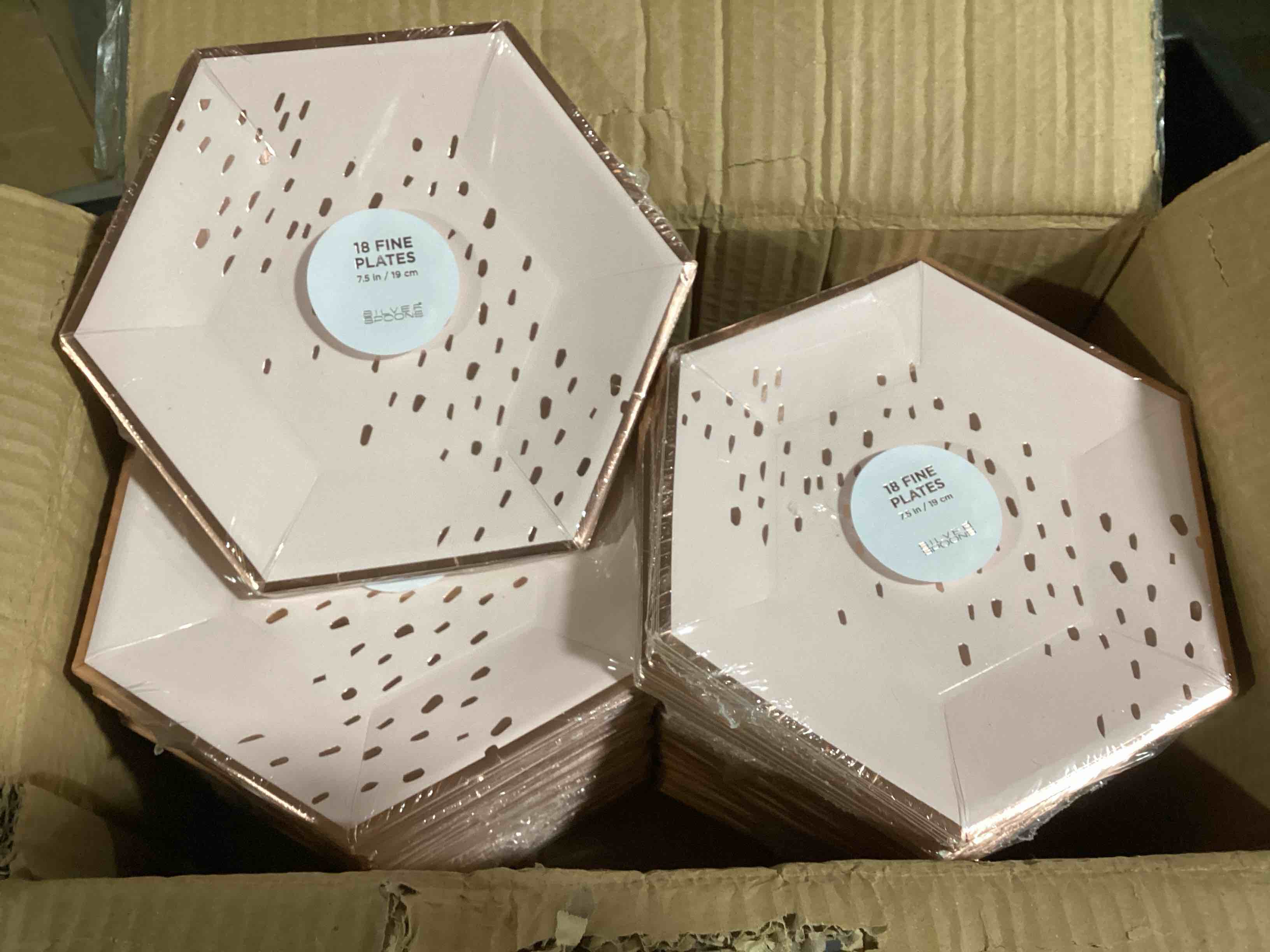 Case of 24 (18ct) Silver Spoons 7.5in Fine Disposable Plates