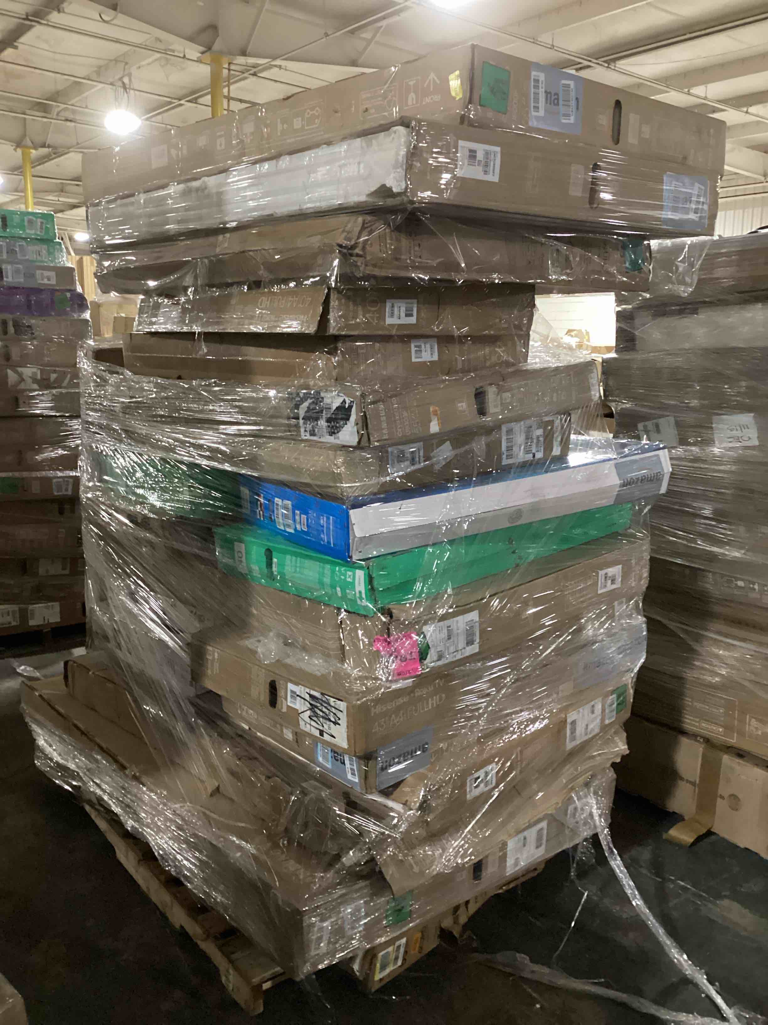 21 TVs, Most 55 Inches or Larger.  Brands Like LG, Samsung, Roku and Vizio for Parts or Repair, Your Bid Per TV.