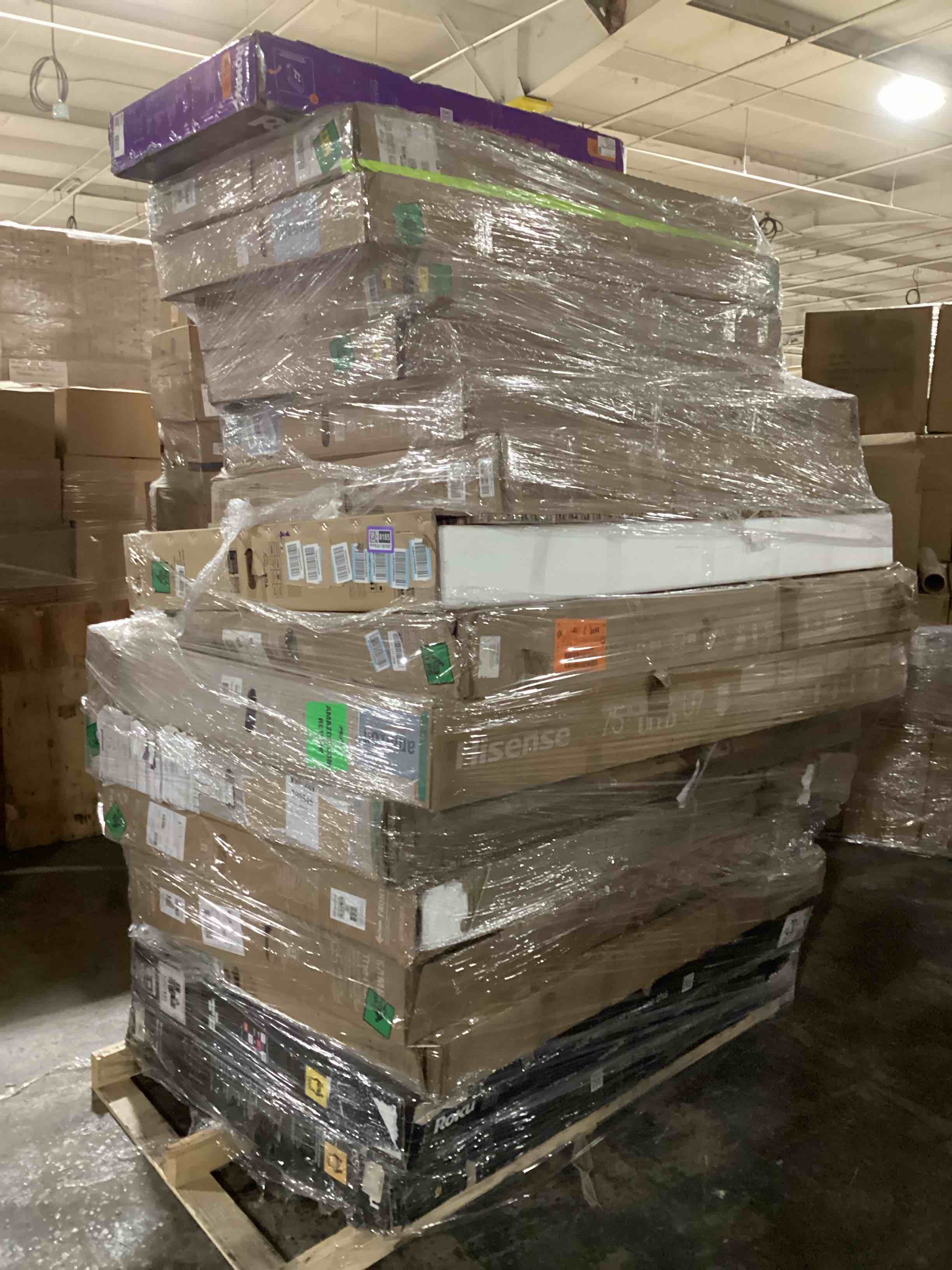 16 TVs, Most 55 Inches or Larger.  Brands Like LG, Samsung, Roku and Vizio for Parts or Repair, Your Bid Per TV.