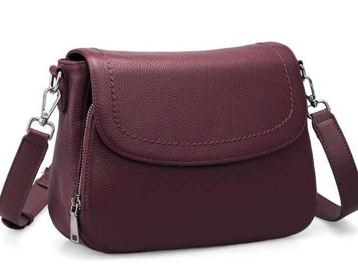 befen genuine leather crossbody bags for women medium womens saddle bag cross body purse with built