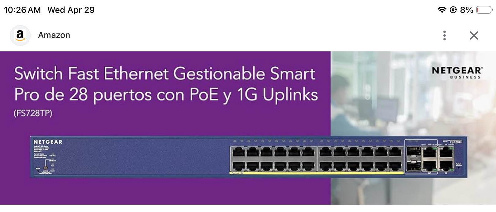 this is a netgear prosafe 24-port fast ethernet smart managed poe switch.  amazon.com amazon