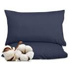 ROYALE LINENS 300 Thread Count 100% Long Staple Combed Cotton Pillowcases Set Of 2 - Ultra Soft - St