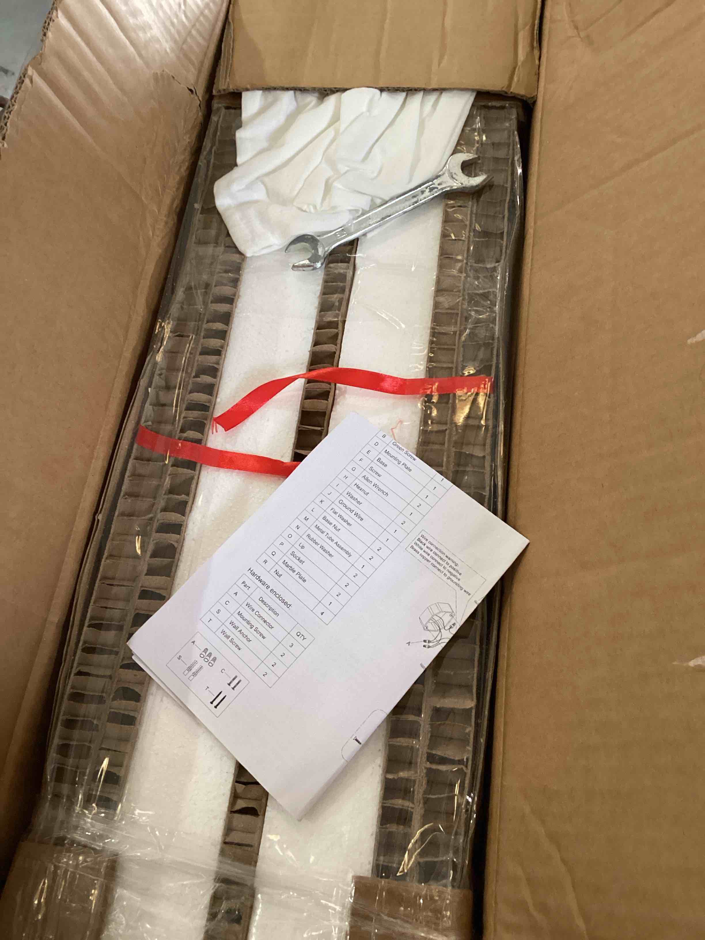 CJY CHENJINYAN 21.7" Natural Oval Alabaster Marble Modern Concise 2 Pack 4 Light Wall Sconce Fixture