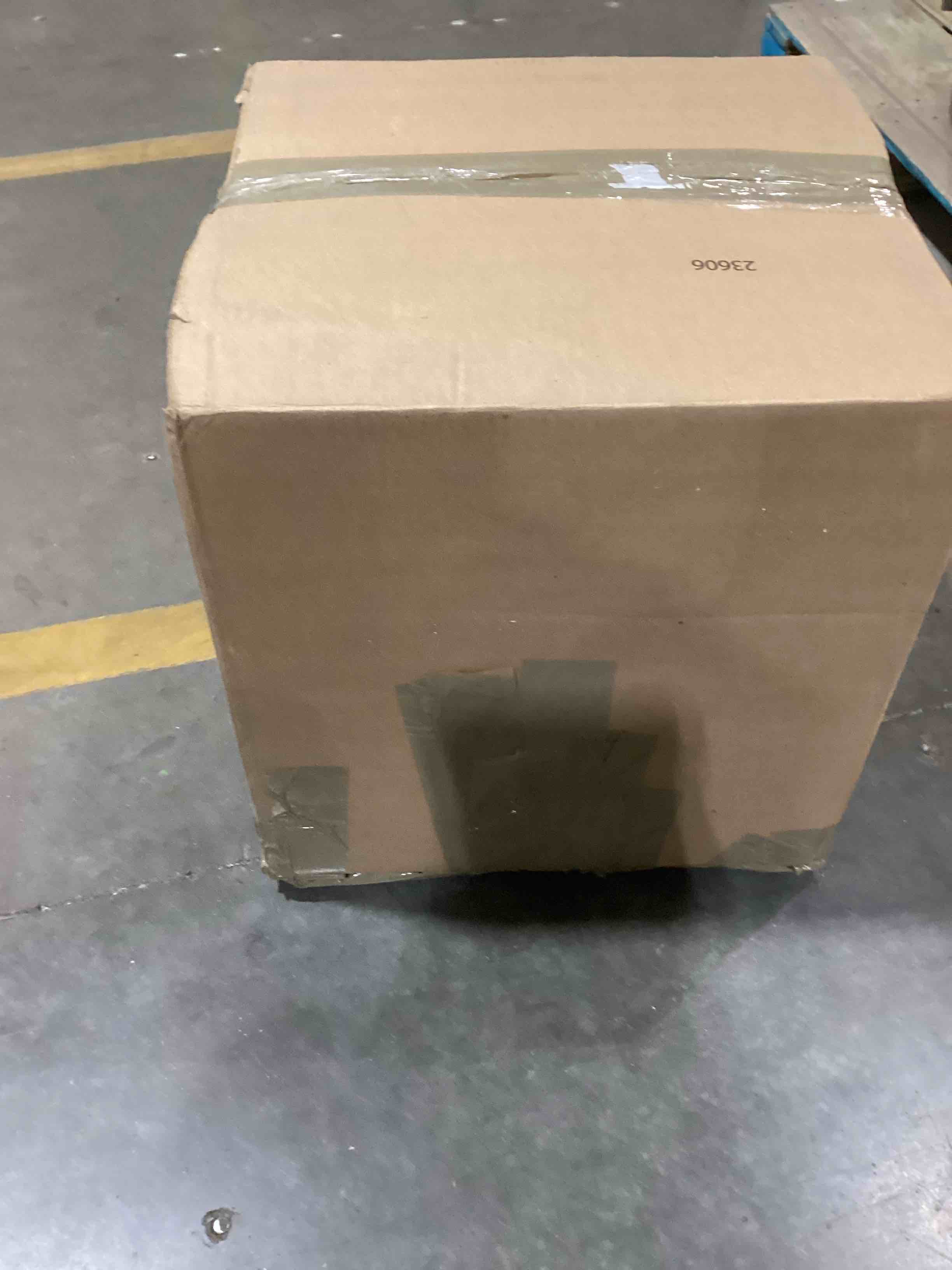 Condition photo showing As Is for small fireplace heater