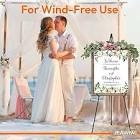 1pcs white easel stand for wedding sign stand, 66 inches lightweight adjustable art poster board stand for display wedding welcome sign, metal easel stand for painting with portable bag white 1 pcs