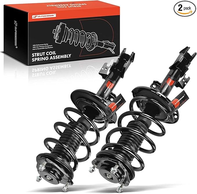 a-premium front complete strut & coil spring assembly compatible with infiniti qx4 & nissan pathfind