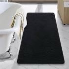 LOCHAS Luxury Bathroom Rug Shaggy Bath Mat 24 x 44 Inch, Washable Non Slip Bath Rugs for Bathroom Sh